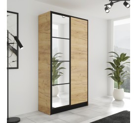 Szafa Z Lustrami Edan 105 cm Dąb Craft Złoty Eden tanio od kamameble.pl temu