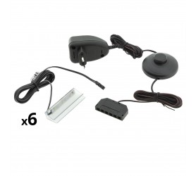 Oświetlenie LED na 6 półek białe