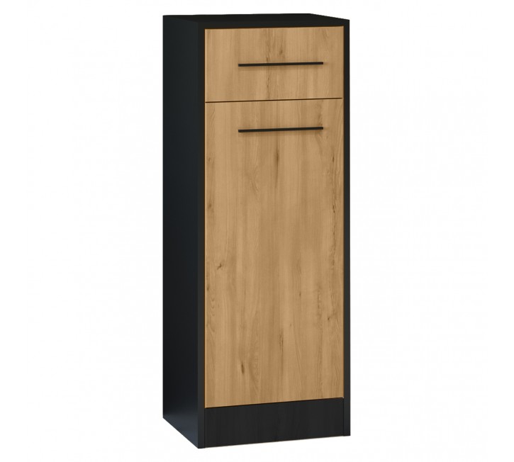Szafka łazienkowa niska SLIM SL3 czarny / dąb artisan Szafka łazienkowa niska SLIM SL3 czarny / dąb artisan
