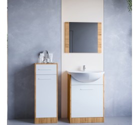 Łazienka NICO MINI dąb artisan / biały
