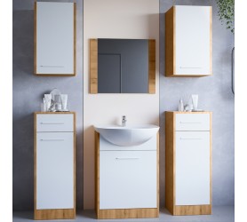 Łazienka NICO MAX dąb artisan / biały laminat