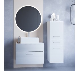 Łazienka BUSTO LED biały połysk