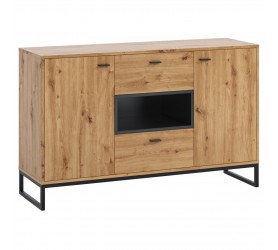 Komoda OLIVIER OE02 dąb artisan / czarny