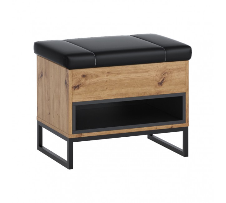 Kufer OLIVIER OE03 dąb artisan / czarny