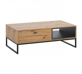 Ława OLIVIER OE05 dąb artisan / czarny