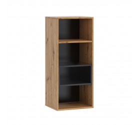 Szafka wisząca OLIVIER OE12 dąb artisan / czarny	