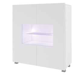 Komoda CALABRIA CL5 biały / biały połysk