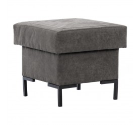 Pufa SELVA B manila dark grey czarny