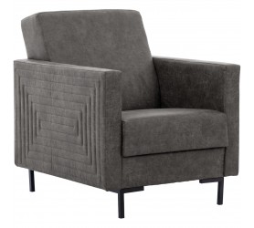 Fotel SELVA B manila dark grey czarny