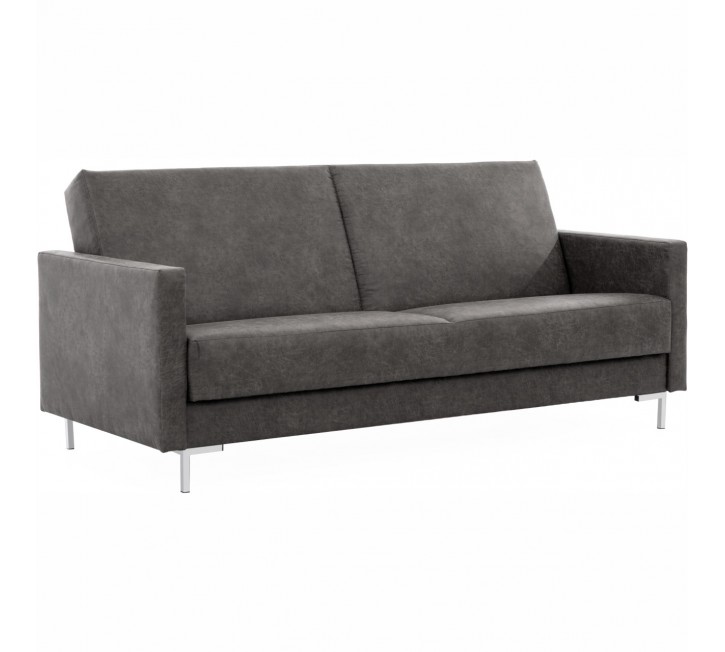 Sofa SELVA A manila dark grey chrom Sofa SELVA A manila dark grey chrom