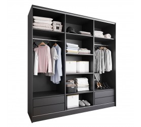 Szafa otwarta MERV K4 200 czarna