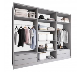 Szafa otwarta MERV K4 250 szara