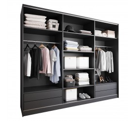 Szafa otwarta MERV K4 270 czarna