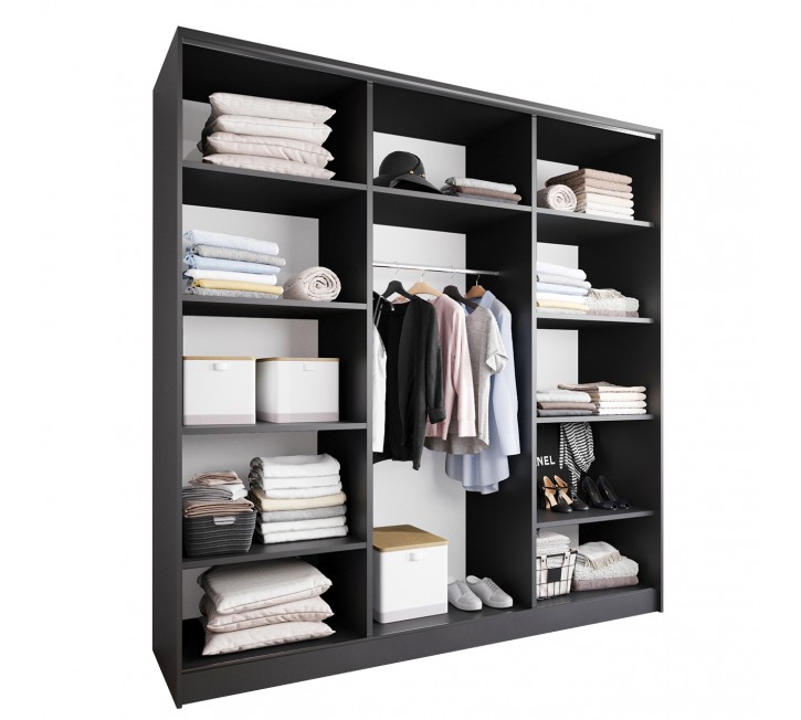 Szafa otwarta MERV K5 200 czarna