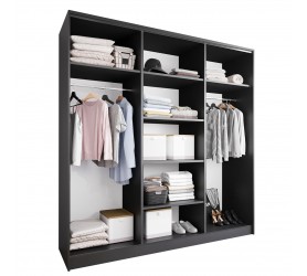 Szafa otwarta MERV K6 200 czarna