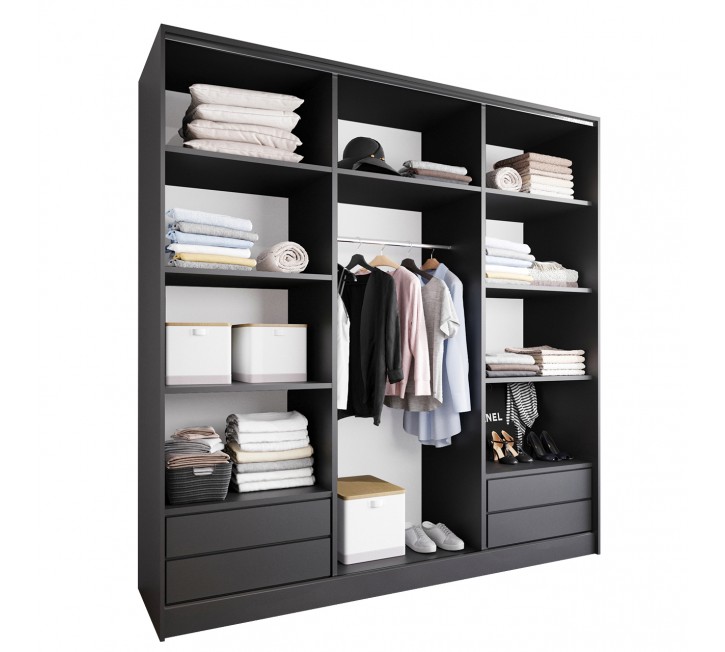 Szafa otwarta MERV K7 200 czarna