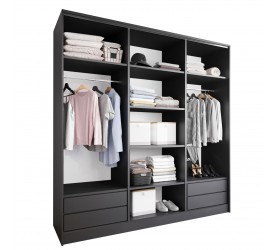 Szafa otwarta MERV K8 200 czarna