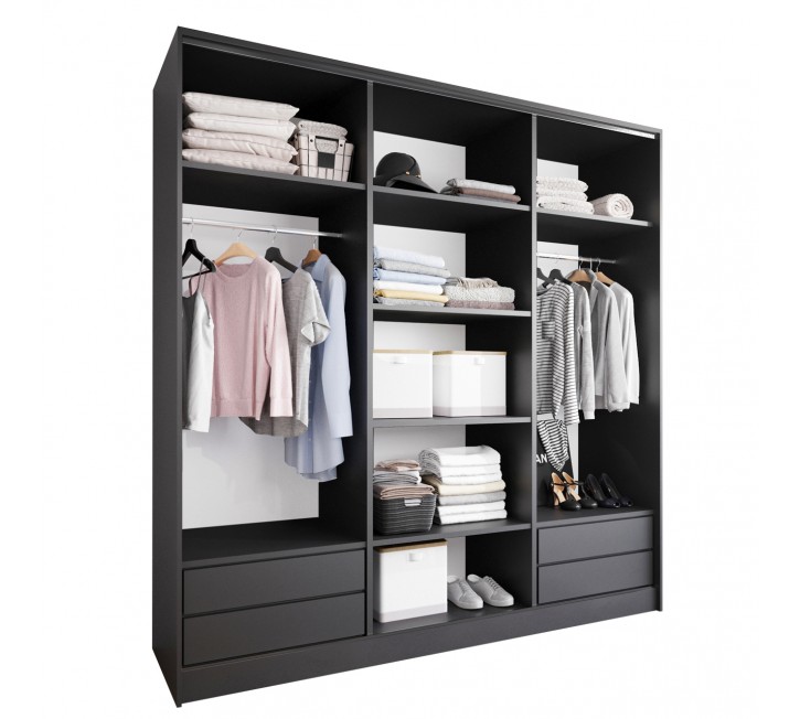 Szafa otwarta MERV K8 200 czarna