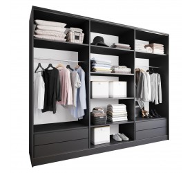 Szafa otwarta MERV K8 250 czarna