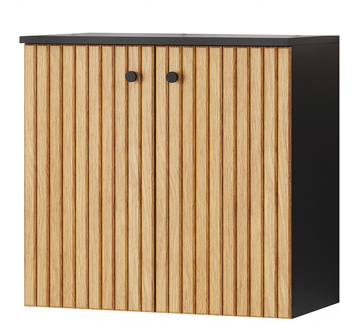 Szafka pod umywalkę ASTO 02 czarny / dąb Szafka pod umywalkę ASTO 02 czarny / dąb