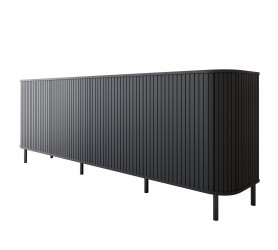 Komoda 4D ZYLIO czarny / czarny