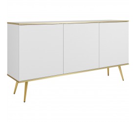 Komoda ARA K160 biały + złoty
