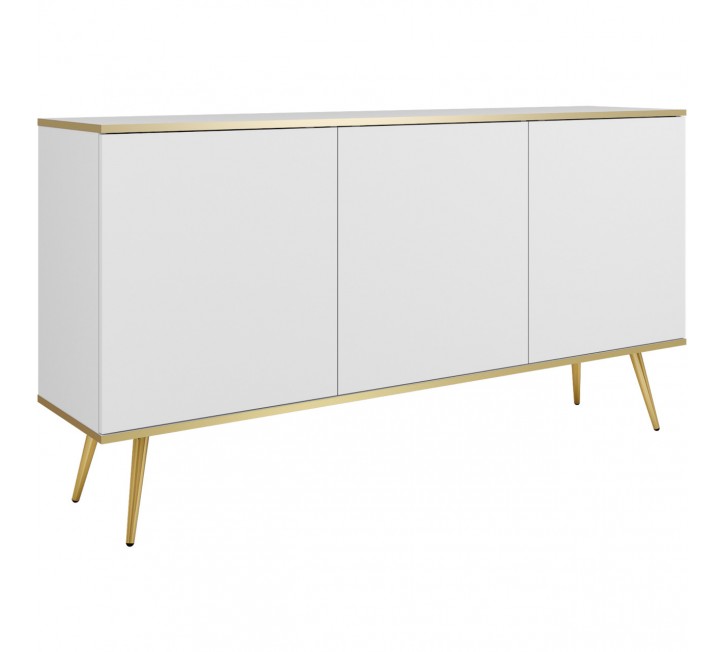 Komoda ARA K160 biały + złoty Komoda ARA K160 biały + złoty