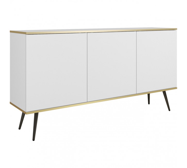 Komoda ARA K160 biały + czarny Komoda ARA K160 biały + czarny