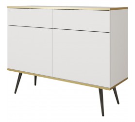 Komoda ARA KSZ107 biały + czarny