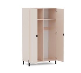 Szafa 2-Drzwiowa Carmen 109 cm Beż Piaskowy Cremona