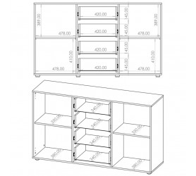 Komoda MAXIS 02 dąb artisan