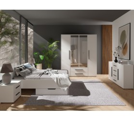 Łóżko 160x200 MAXIS 04 biały