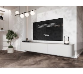 Komoda RTV wisząca AZELIO 215 biały