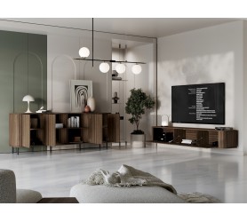 Komoda RTV wisząca AZELIO 215 dąb barock