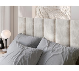 Ozdobne tapicerowane oparcie łóżka Alfa