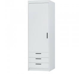 Szafa z szufladami LENA 1D3S biała