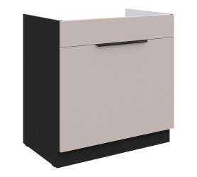 Szafka pod zlew z szufladą 80 cm Nela 02 czarny / kaszmir