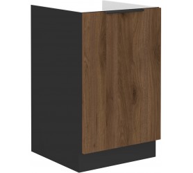 Szafka dolna pod zlew 50 cm Nela 09 czarny / orzech okapi