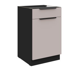 Szafka dolna z szufladą 50 cm Nela 10 czarny / kaszmir