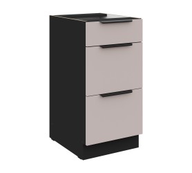 Szafka z szufladami 40 cm Nela 11 czarny / kaszmir