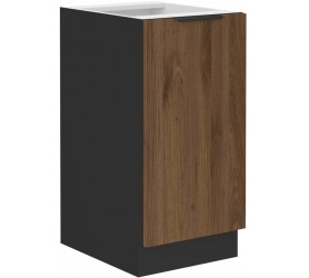 Szafka dolna 40 cm Nela 12 czarny / orzech okapi