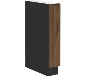 Szafka dolna CARGO 15 cm Nela 14 czarny / orzech okapi
