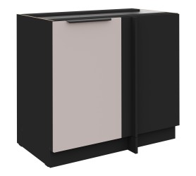 Szafka dolna narożna 105 cm Nela 15 czarny / kaszmir