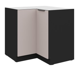 Szafka dolna narożna 90 cm Nela 16 czarny / kaszmir