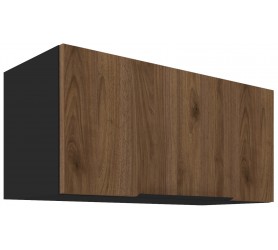 Szafka górna 80 cm Nela 17 czarny / orzech okapi