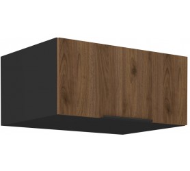 Szafka górna 80 cm Nela 18 czarny / orzech okapi
