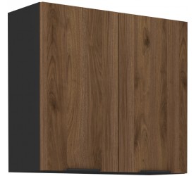 Szafka górna 80 cm NELA 19 czarny / orzech okapi