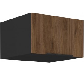 Szafka górna 60 cm Nela 24 czarny / orzech okapi