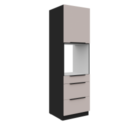 Szafka pod zabudowę piekarnika z szufladami 1F3S 60 cm...