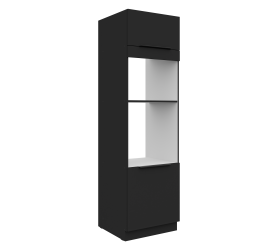 Szafka pod zabudowę piekarnik/mikrofalówka 60 cm Nela 48 czarna